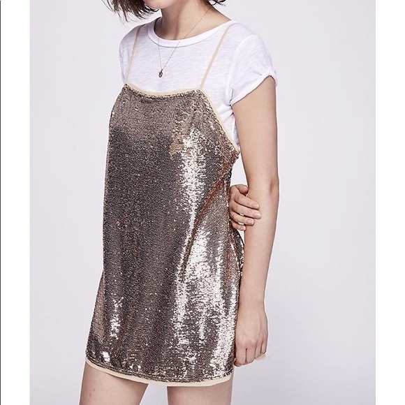 Purple sequinned Free People mini dress - Picture 3 of 9